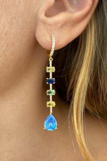 JAGGER EARRINGS- AZURE